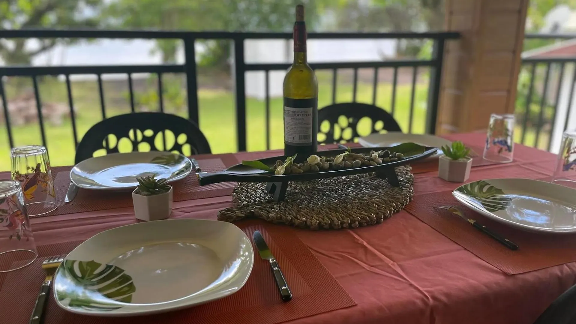 הוילה Bungalow Fare Miti Vairao פולינזיה הצרפתית